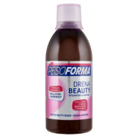 Pesoforma Drenante Drena Beauty a base di Acido Ialuronico, Gusto Frutti Rossi, Senza Glutine, 500ml