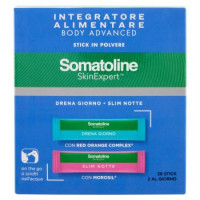 Somatoline SkinExpert Integratore Alimentare Body Advanced Drena Giorno - Slim Notte 28 x 2 g