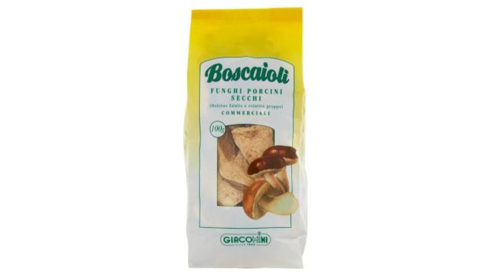 Giacomini Boscaioli Funghi Porcini Secchi Commerciali 100 g