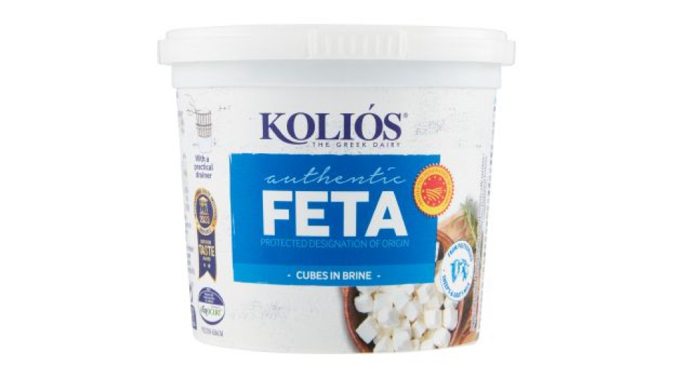 Koliós authentic Feta DOP Cubes in Brine 370 g