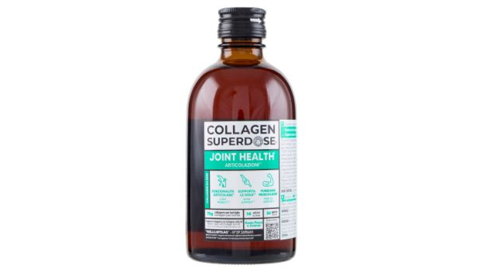 Collagen Superdose Joint Health² Articolazioni²,³ Collagene da Bere Gusto Pesca e Ananas 300 ml