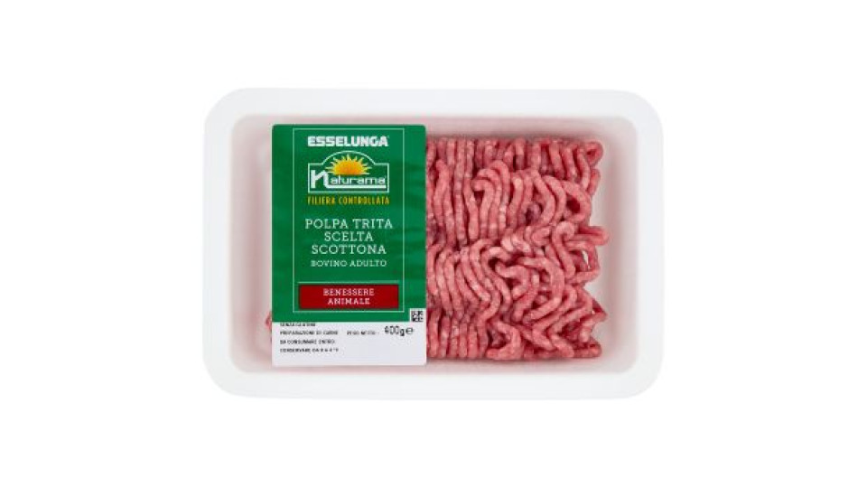 Esselunga Naturama Polpa trita scelta scottona bovino adulto 400 g