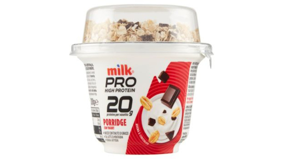 Milk Pro High Protein 20g Porridge con Yogurt Avena e Cioccolato Fondente 200 g