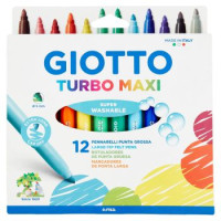 Giotto Turbo Maxi Pennarelli Punta Grossa 12 pz