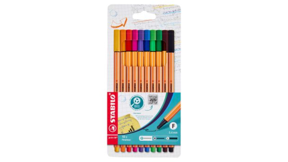 STABILO point 88 penna fineliner - astuccio da 10 pz.