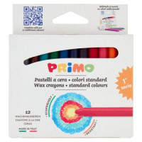 Primo Pastelli a cera - colori standard 12 pz