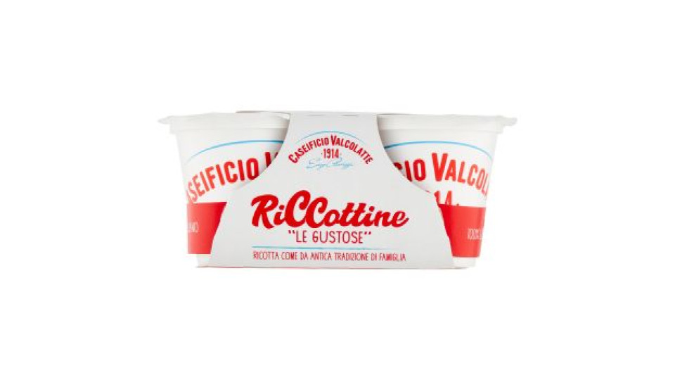 Caseificio Valcolatte Riccottine "le Gustose" 2 x 90 g