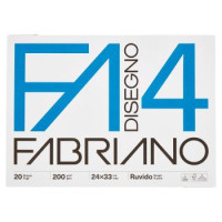 Fabriano Disegno 4 200 g/m² 24x33 cm Ruvido 20 Fogli