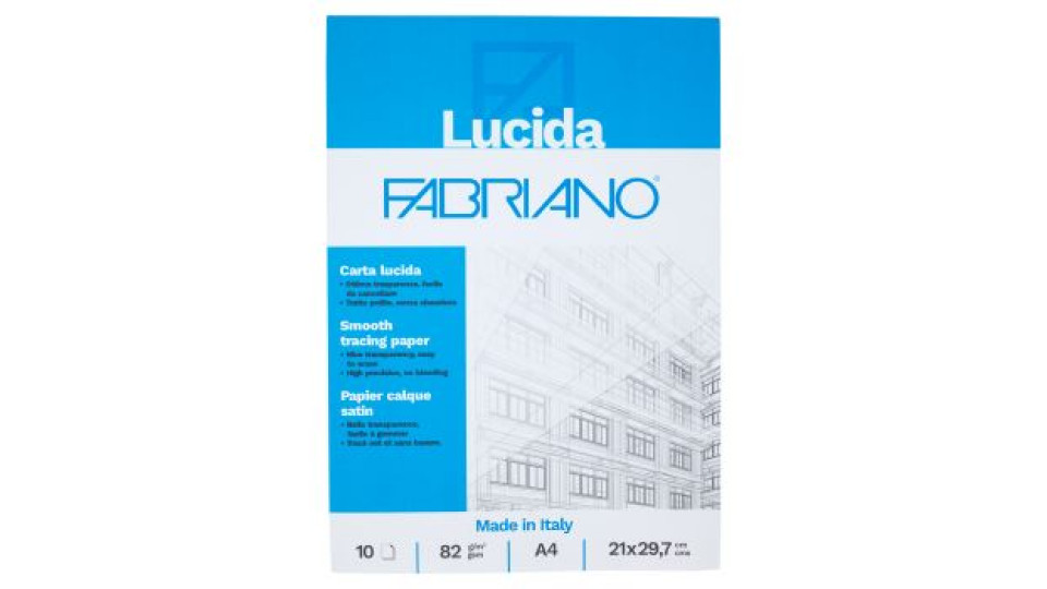 Fabriano Lucida A4 82 g/m² 21x29,7 cm 10 Fogli