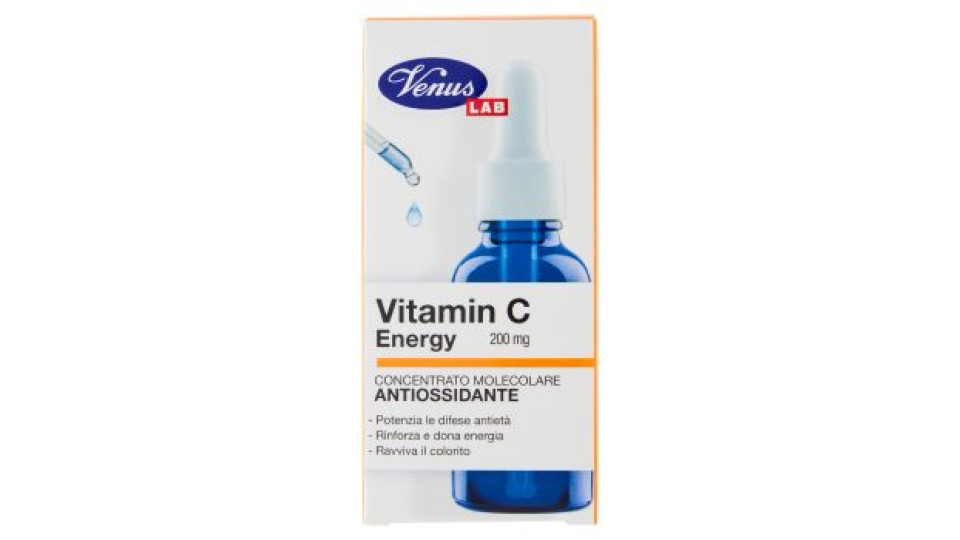 Venus Lab Vitamin C Energy 200 mg Concentrato Molecolare Antiossidante 30 mL