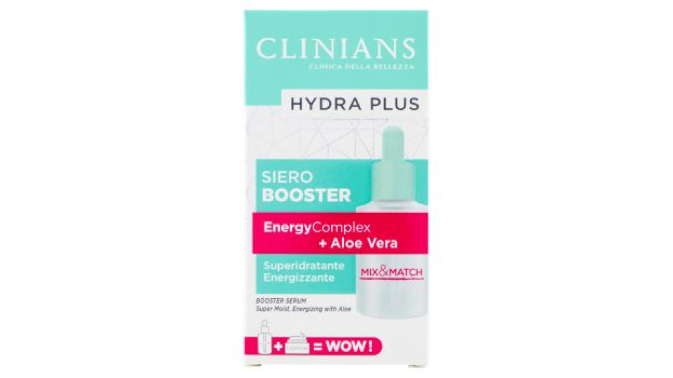 Clinians Hydra Plus Siero Booster EnergyComplex + Aloe Vera 30 mL