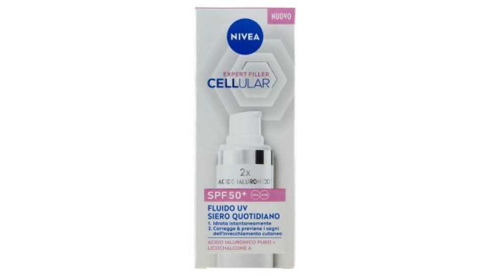 Nivea Cellular Expert Filler SPF 50+ Fluido UV Siero Quotidiano 30 ml
