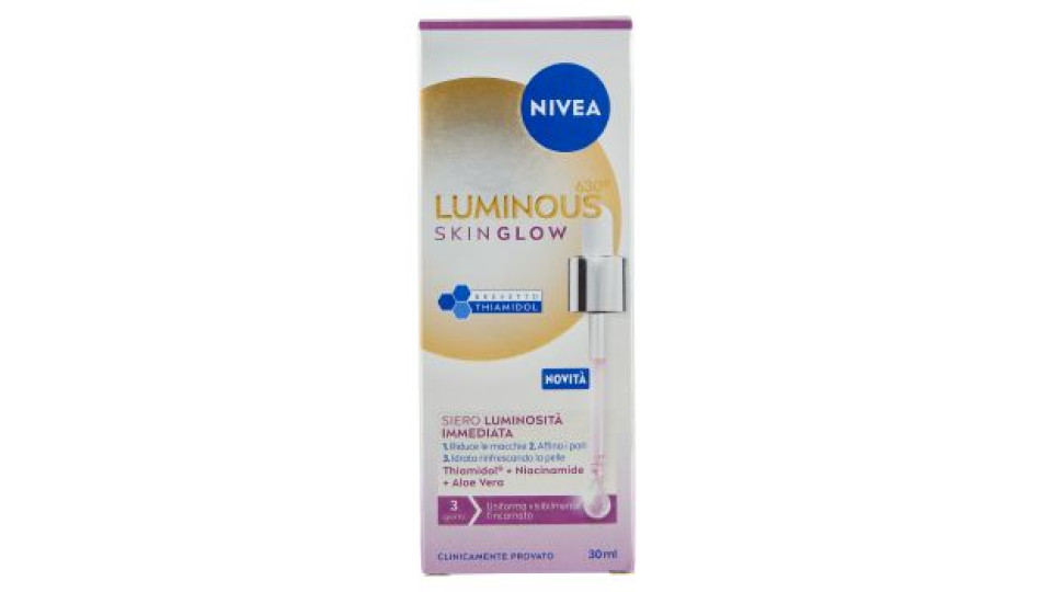 Nivea Luminous630 Skin Glow Siero Luminosità Immediata 30 ml