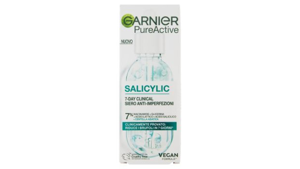 Garnier PureActive Salicylic 7-Day Clinical Siero Anti-Imperfezioni 30 ml