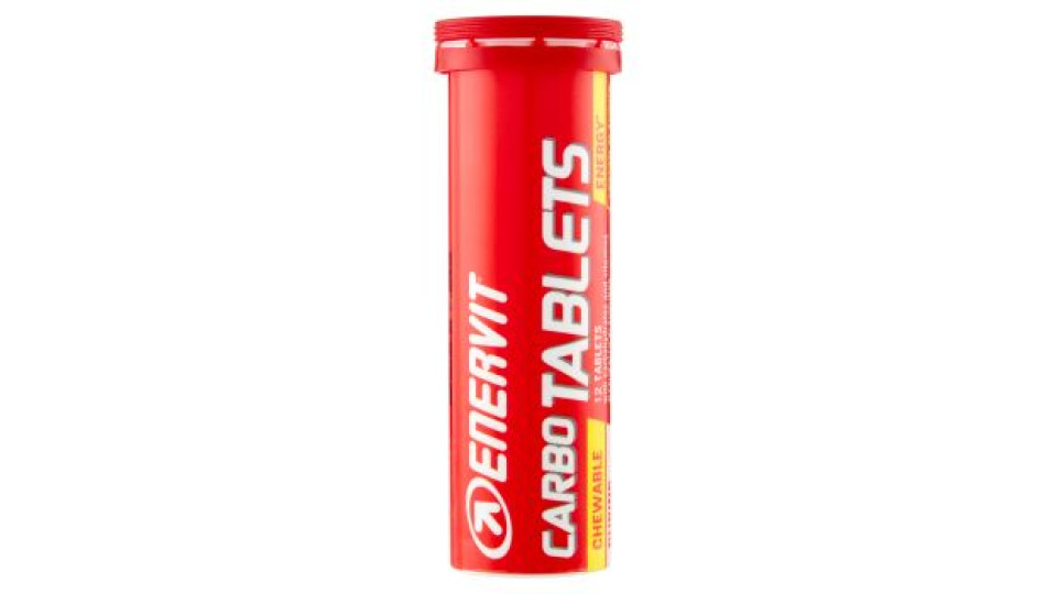 Enervit Carbo Tablets Lemon Flavour 12 x 4 g