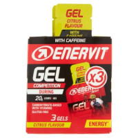 Enervit Gel Competition Citrus Flavour with Caffeine 3 x 25 ml
