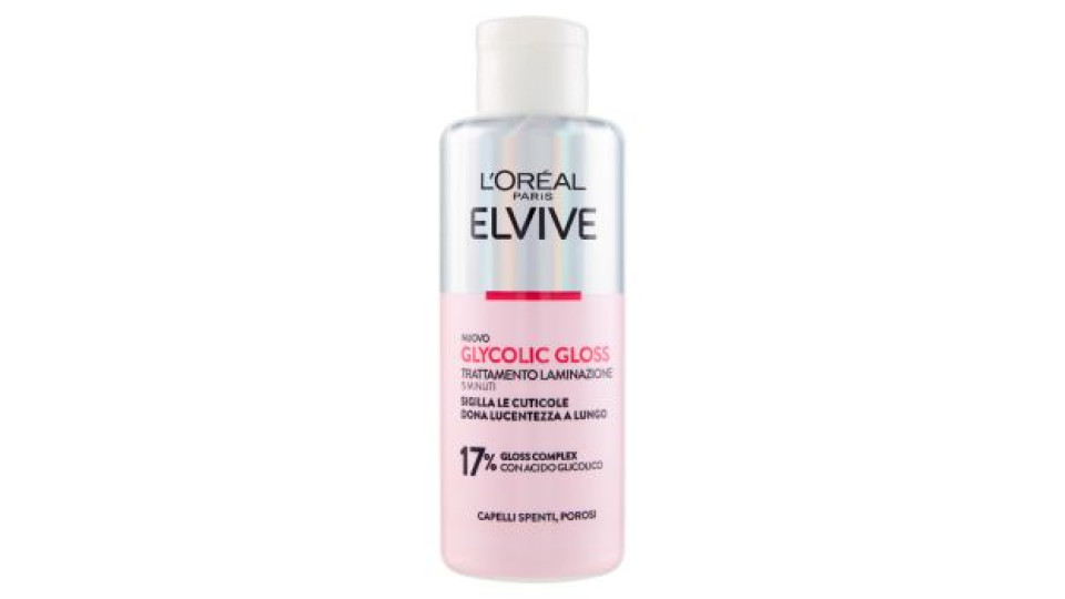 L'Oréal Paris Elvive Glycolic Gloss Shampoo con Acido Glicolico Per Capelli Spenti e Porosi 200 ml