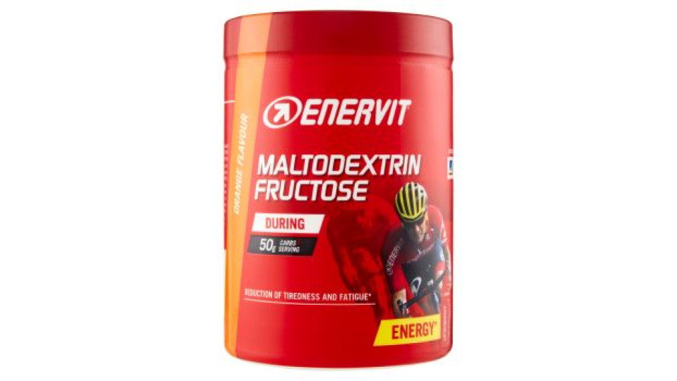 Enervit Maltodextrin Fructose Orange Flavour 500 g