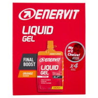Enervit Liquid Gel Orange Flavour 4 x 60 ml