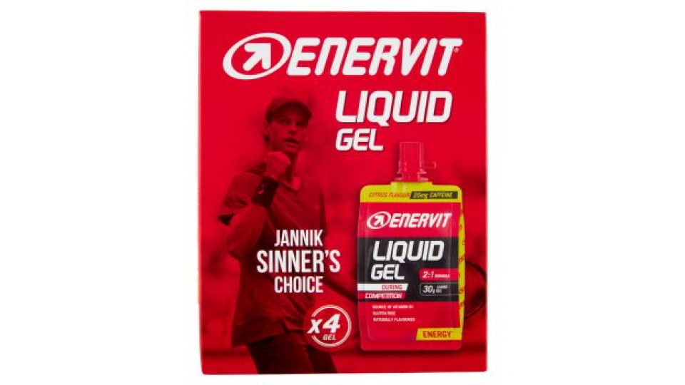 Enervit Liquid Gel During Competition Citrus Flavour 4 x 60 ml
