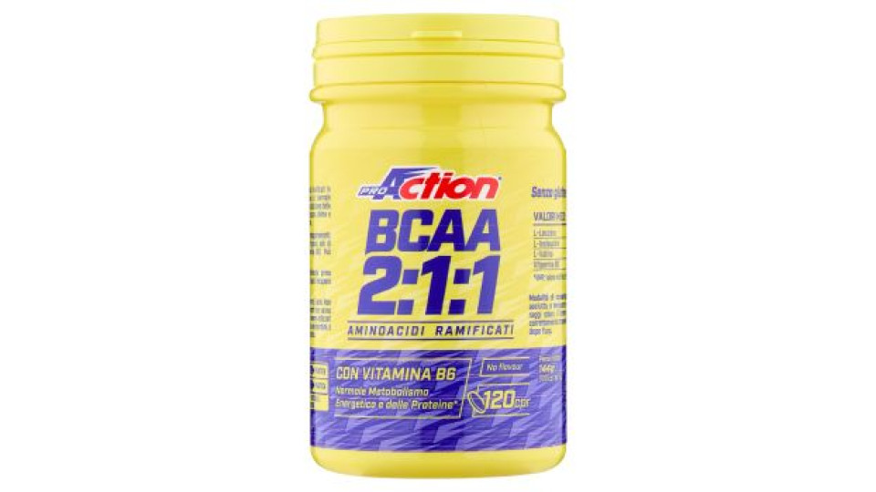 ProAction BCAA 2:1:1 Aminoacidi Ramificati cpr 120 x 1 g