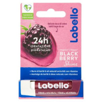 Labello, Black Berry Shine Balsamo labbra colorato all'aroma di mora 4,8 g