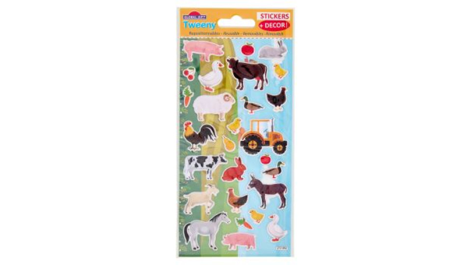 Global Gift Tweeny Stickers Rimovibili