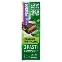Pesoforma Barrette 2 Pasti Low Sugar Fondente Pistacchio High Protein basso impatto glicemico 2x62g