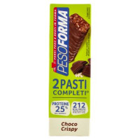 Pesoforma Barrette 2 Pasti, sostitutive del pasto, gusto Choco Crispy, 212 kcal a pasto, 2 x 58g