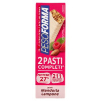 Pesoforma Barrette 2 Pasti, sostitutive del pasto, gusto Mandorla Lampone, 211 kcal a pasto, 2 x 58g