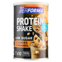 Performa Protein Shake Cookies Caramel, low sugar, 116kcal per shake - 10 porzioni - 340g