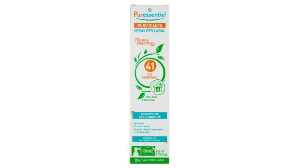 Puressentiel Purificante Spray per l'Aria 41 Oli Essenziali 200 ml