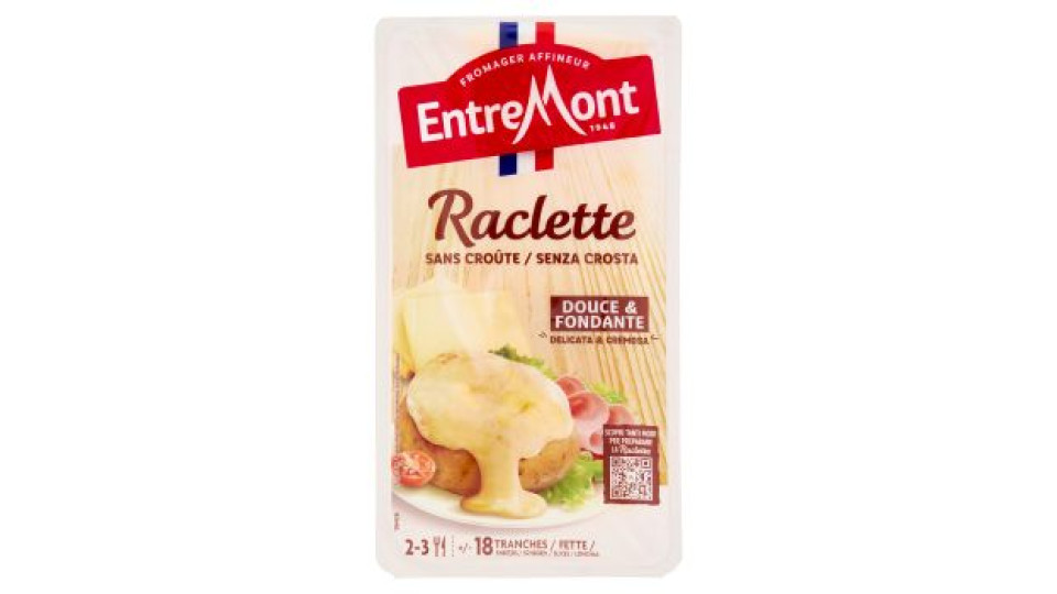 EntreMont Raclette Senza Crosta 18 Fette 400 g