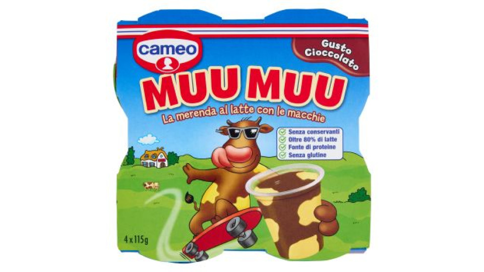cameo Muu Muu Gusto Cioccolato 4 x 115 g