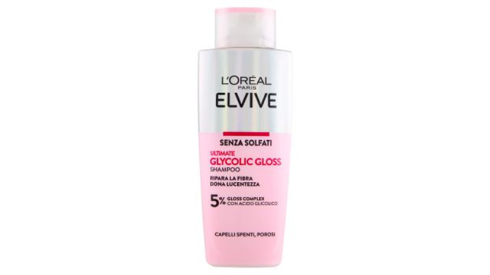 Elvive Ultimate Glycolic Gloss Shampoo Senza Solfati 200 ml