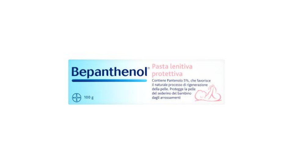 Bepanthenol Pasta Lenitiva Protettiva - Crema Cambio Pannolino Anti Arrossamento Neonato