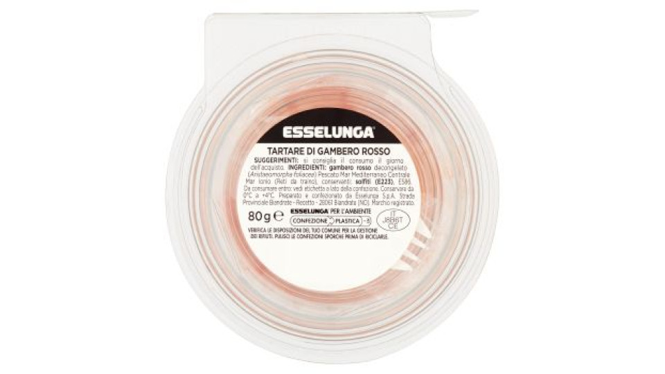 Esselunga, Tartare di gambero rosso