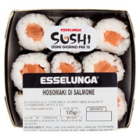 Esselunga Hosomaki Salmone, riso bollito e salmone crudo