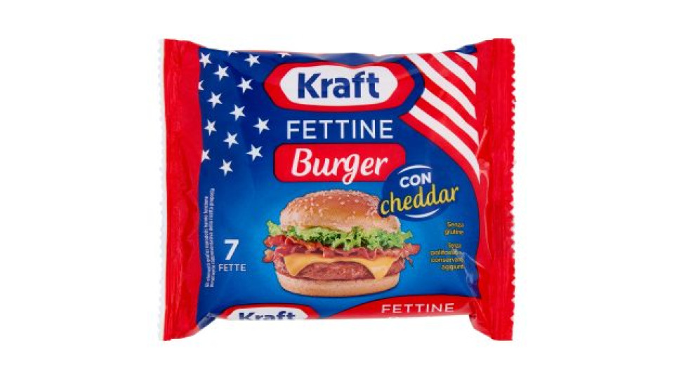 Kraft Fettine Burger con cheddar 7 Fette 175 g