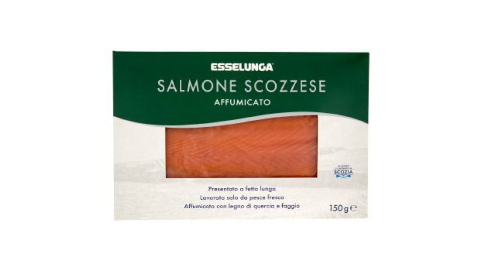 Salmone scozzese affumicato con alga spirulina