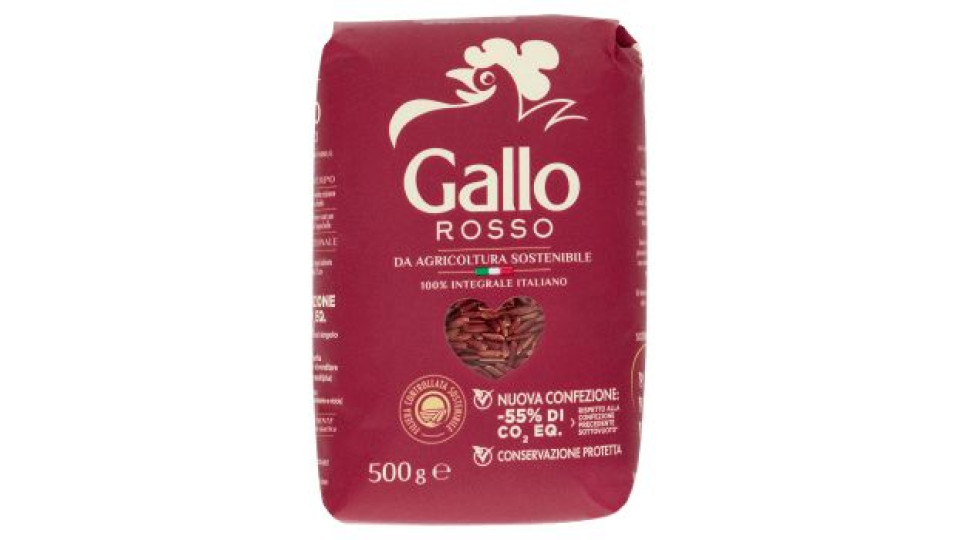 Gallo Rosso da Agricoltura Sostenibile 100% Integrale 500 g