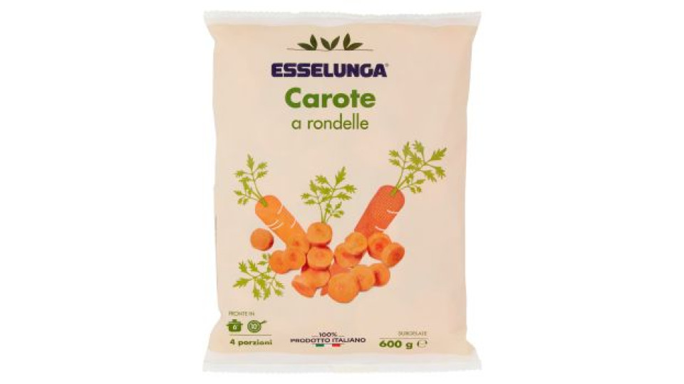 Esselunga, carote a rondelle surgelate