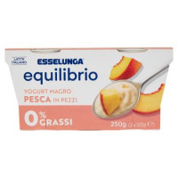 Esselunga, yogurt magro 0,1% di grassi con pesca in pezzi