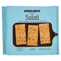 Cracker Salati senza Granelli di Sale in Superficie 16 x 35 g