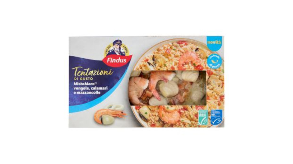 Capitan Findus Tentazioni di Gusto Misto Mare vongole, calamari e mazzancolle 400 g