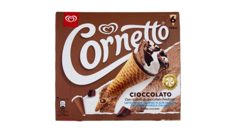 Cornetto Cioccolato 6 x 75 g