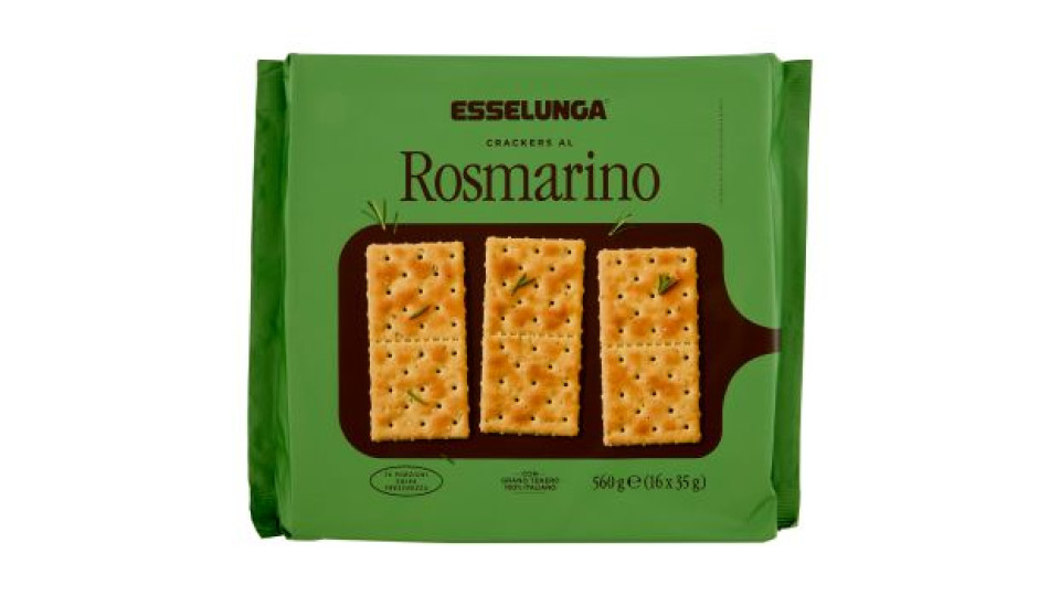 Esselunga, crackers al rosmarino con olio extra vergine di oliva (3,2%)