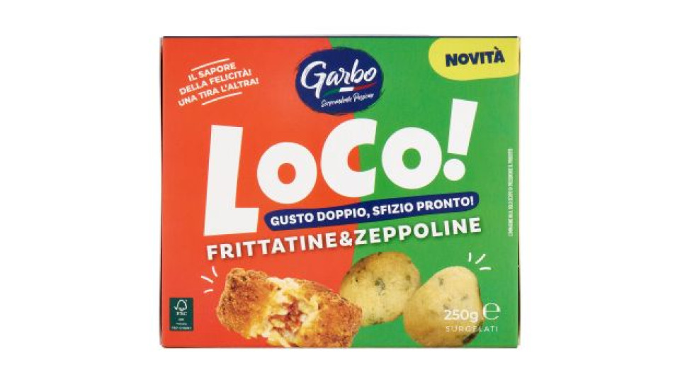 Garbo Loco! Frittatine & Zeppoline Surgelati 250 g