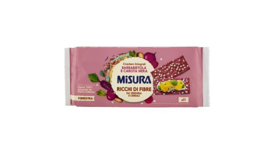Misura Fibrextra Crackers Integrali Barbabietola e Carota Nera 385 g