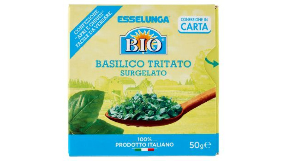 Esselunga Bio, basilico tritato biologico surgelato